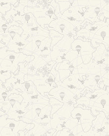 7457 Adventures Beige and Brown Wallpaper by Boråstapeter