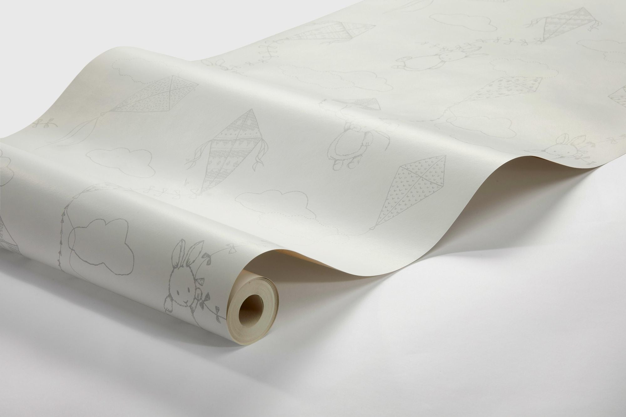 7459 Up&Away White and Grey Wallpaper by Boråstapeter