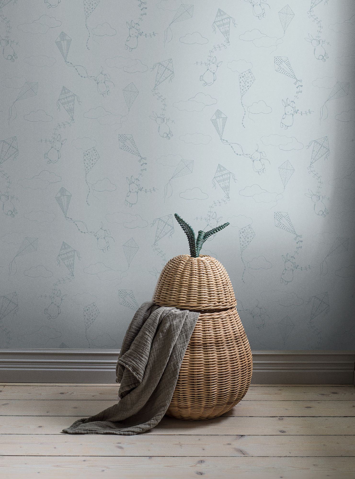 7461 Up&Away Blue Wallpaper by Boråstapeter
