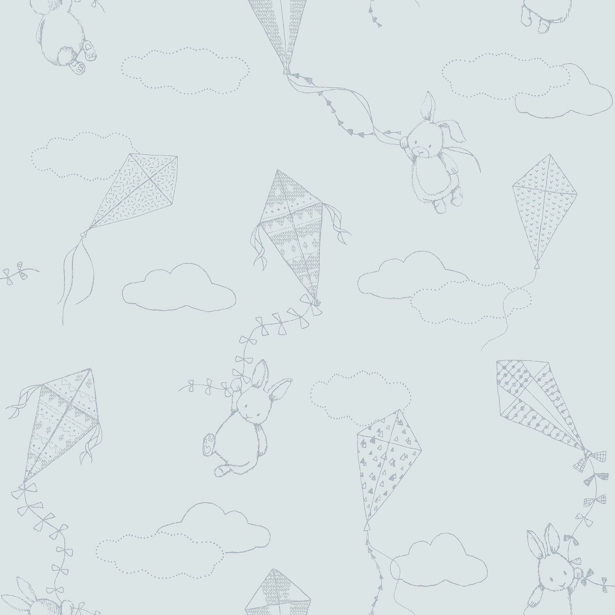 7461 Up&Away Blue Wallpaper by Boråstapeter