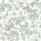 7462 Wild Jungle White and Multi Wallpaper by Boråstapeter
