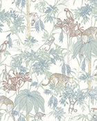 7462 Wild Jungle White and Multi Wallpaper by Boråstapeter