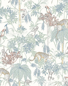 7462 Wild Jungle White and Multi Wallpaper by Boråstapeter