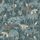 7463 Wild Jungle Green and Multi Wallpaper by Boråstapeter