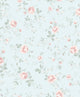 Rose Garden Blue and Pink Newbie Wallpaper Wallpaper by Boråstapeter