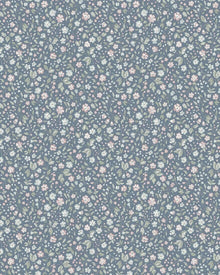 7466 Jasmine Blue and Multi Wallpaper by Boråstapeter