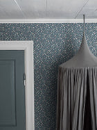 7466 Jasmine Blue and Multi Wallpaper by Boråstapeter