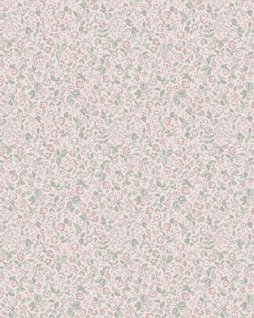 7467 Jasmine Pink and Green Wallpaper by Boråstapeter