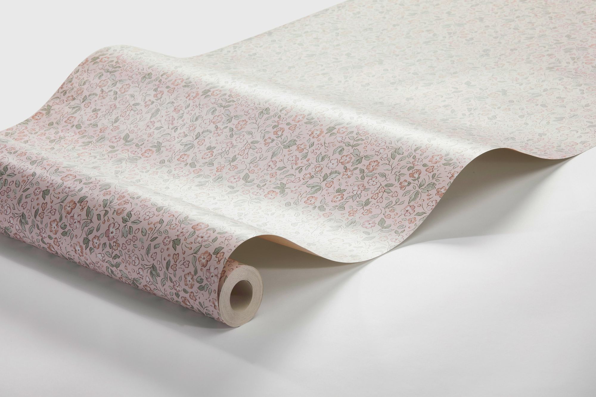 7467 Jasmine Pink and Green Wallpaper by Boråstapeter