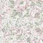 7469 Rosie Pink and Green Wallpaper by Boråstapeter