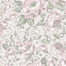 7469 Rosie Pink and Green Wallpaper by Boråstapeter