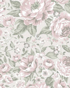 7469 Rosie Pink and Green Wallpaper by Boråstapeter
