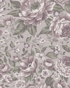 7472 Rosie Purple and Green Wallpaper by Boråstapeter