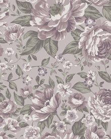 7472 Rosie Purple and Green Wallpaper by Boråstapeter