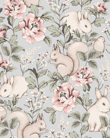 7474 Magic Forest Blue and Multi Wallpaper by Boråstapeter