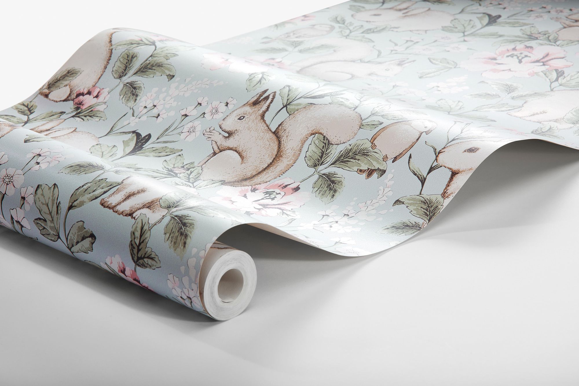 7474 Magic Forest Blue and Multi Wallpaper by Boråstapeter