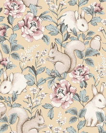 7475 Magic Forest Yellow and Multi Wallpaper by Boråstapeter