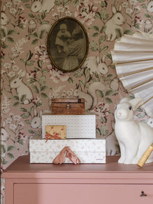 7476 Magic Forest Pink and Green Wallpaper by Boråstapeter