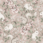 7476 Magic Forest Pink and Green Wallpaper by Boråstapeter