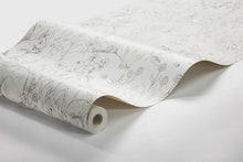 7478 Forest Friends White and Brown Wallpaper by Boråstapeter