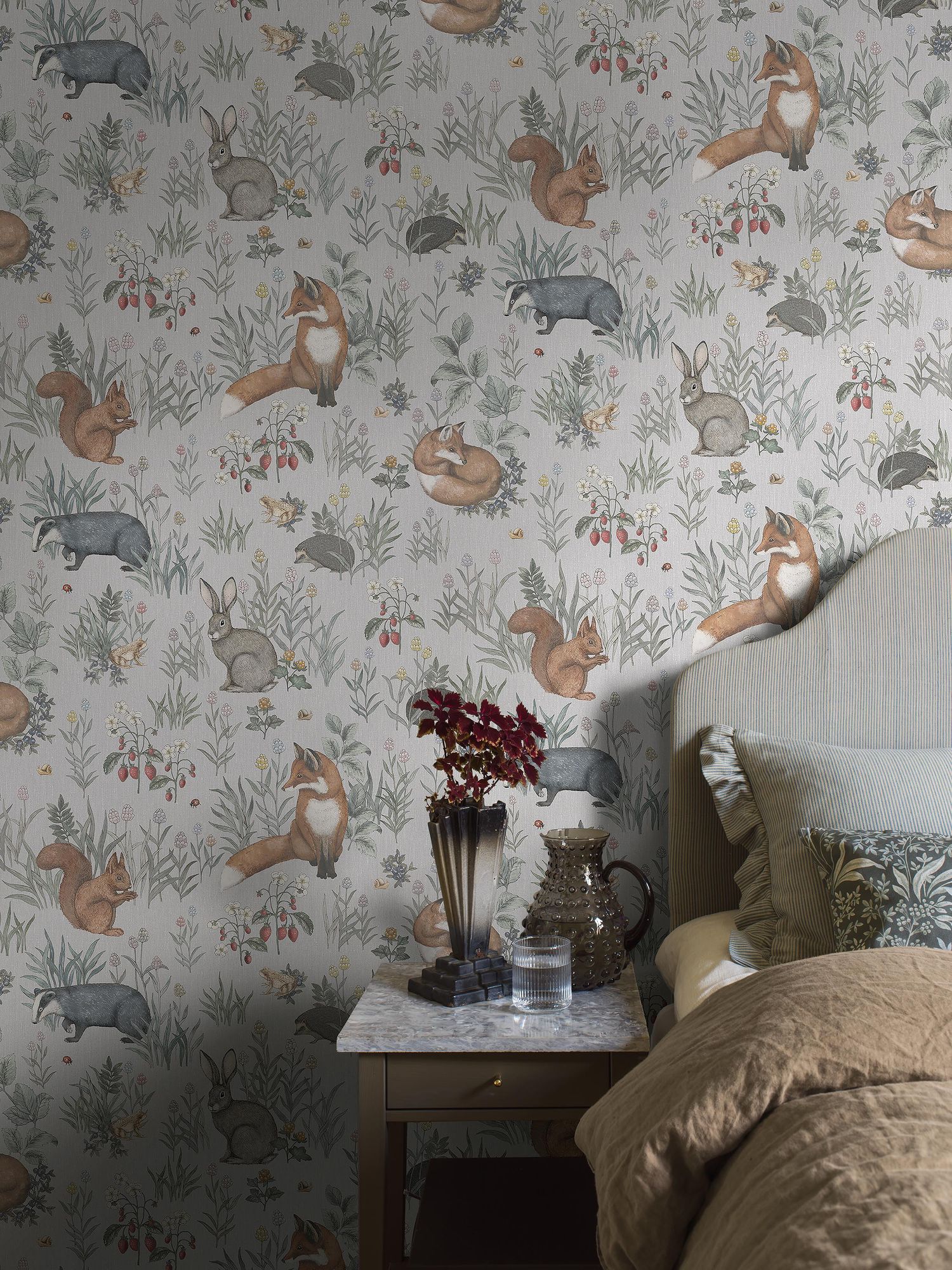 7480 Forest Friends Mural Multi Wallpaper by Boråstapeter
