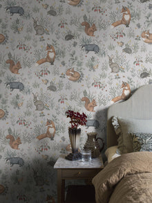 7480 Forest Friends Mural Multi Wallpaper by Boråstapeter