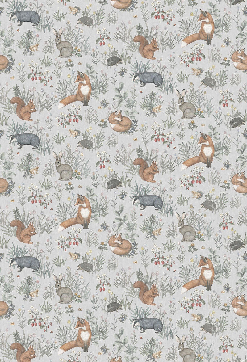 7480 Forest Friends Mural Multi Wallpaper by Boråstapeter
