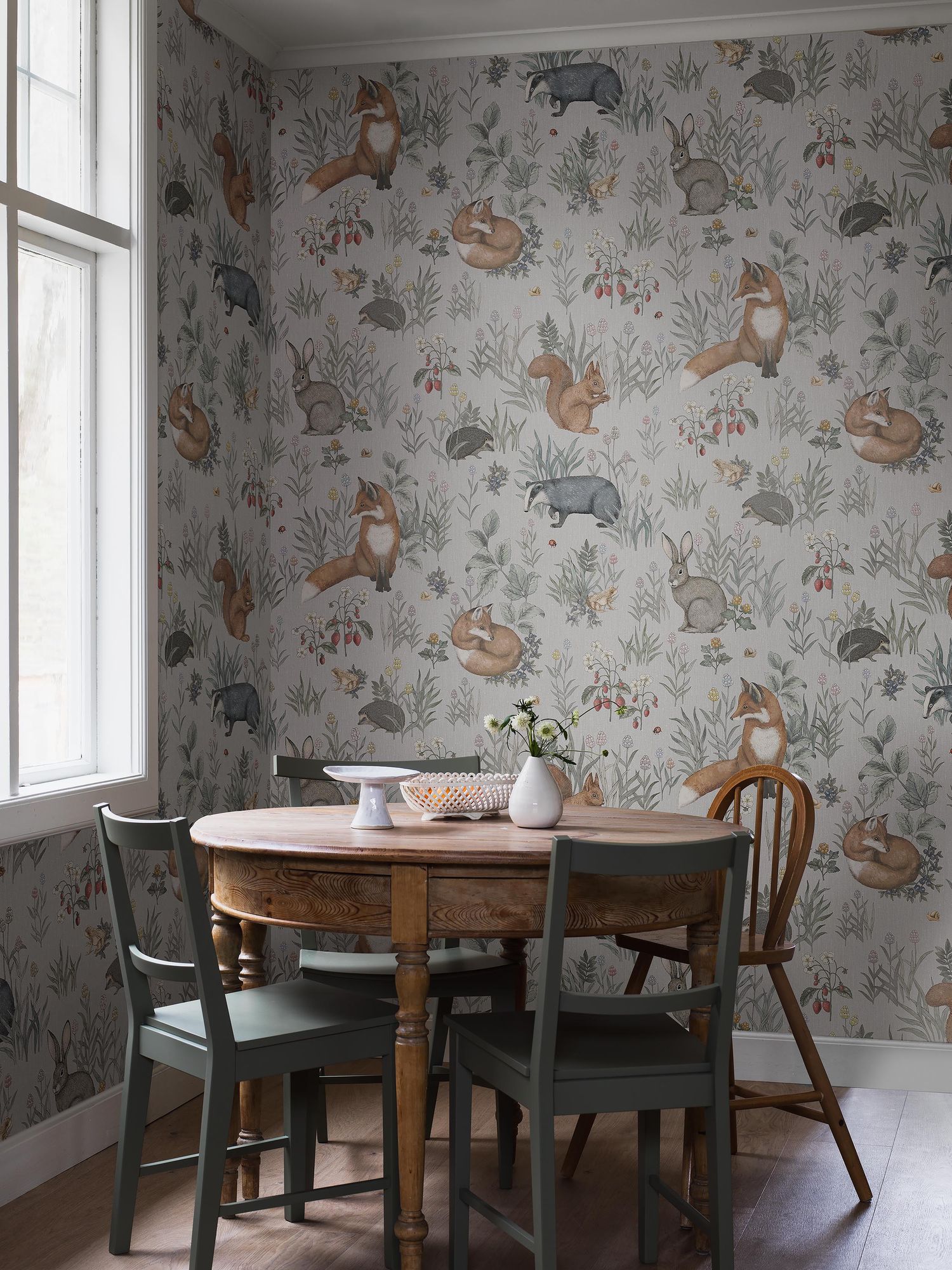7480 Forest Friends Mural Multi Wallpaper by Boråstapeter