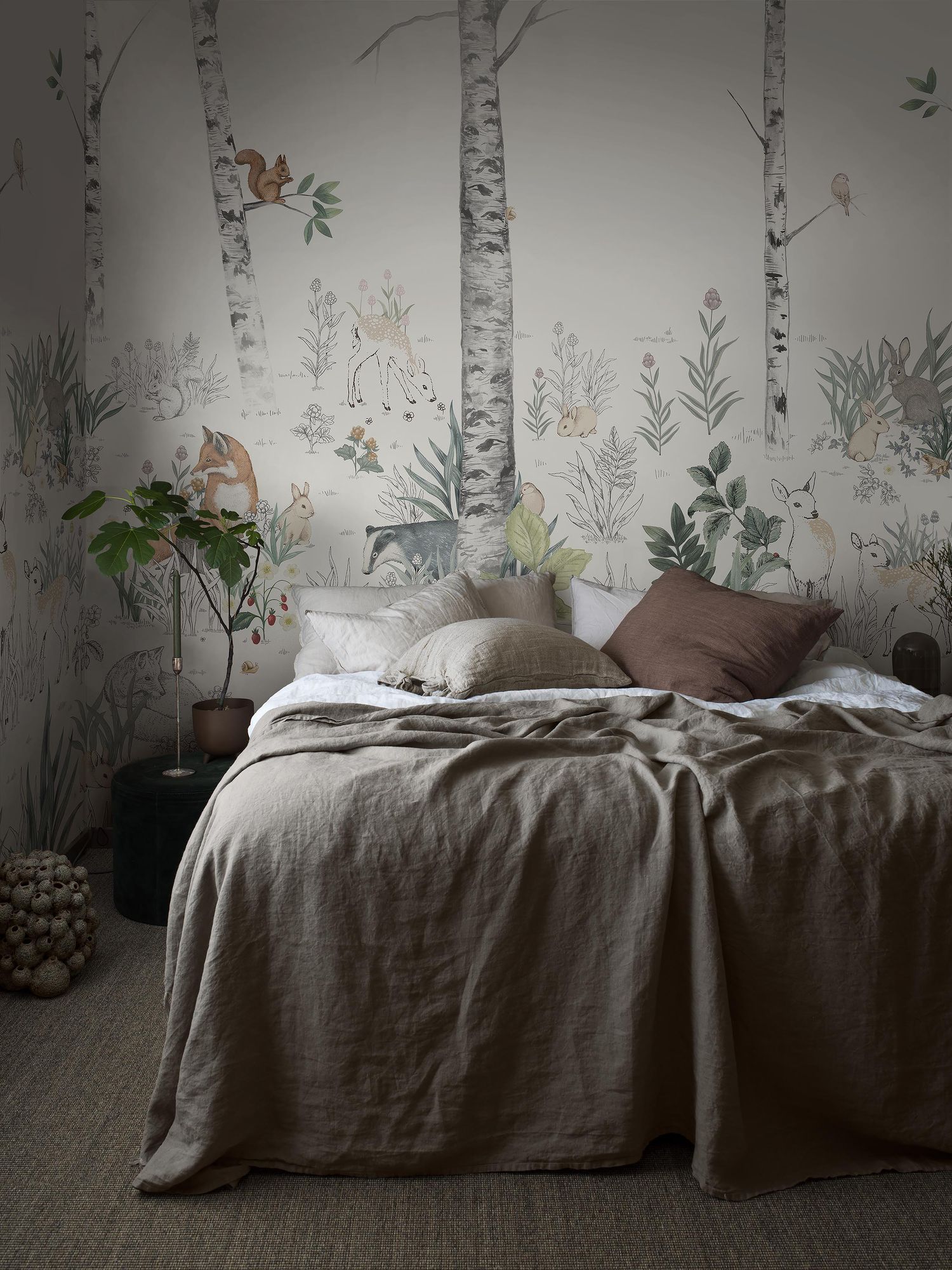 Magic Forest Mural Multi Newbie Wallpaper Wallpaper by Boråstapeter