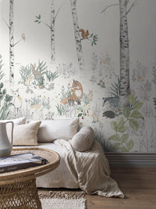 Magic Forest Mural Multi Newbie Wallpaper Wallpaper by Boråstapeter
