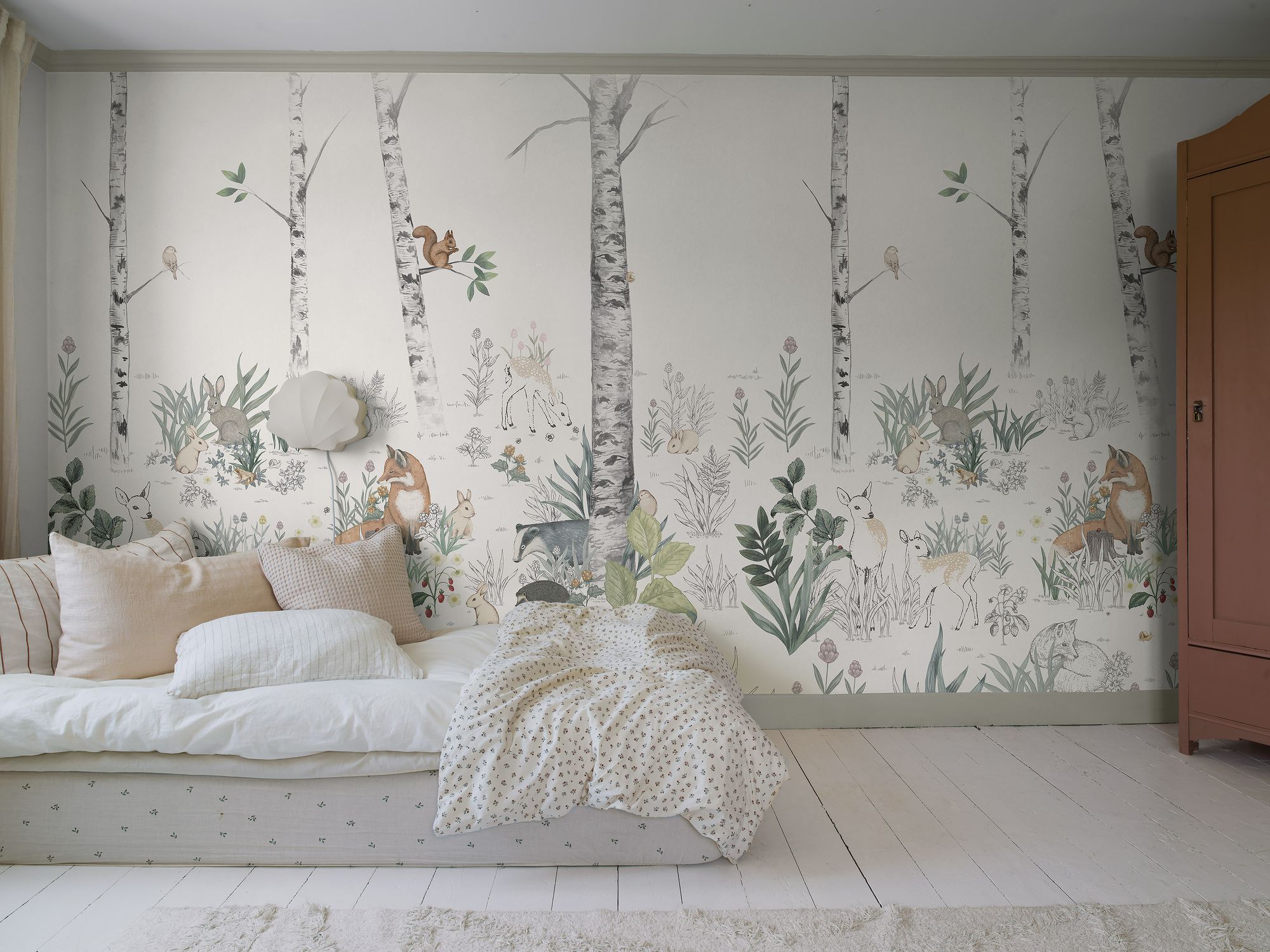 Magic Forest Mural Multi Newbie Wallpaper Wallpaper by Boråstapeter