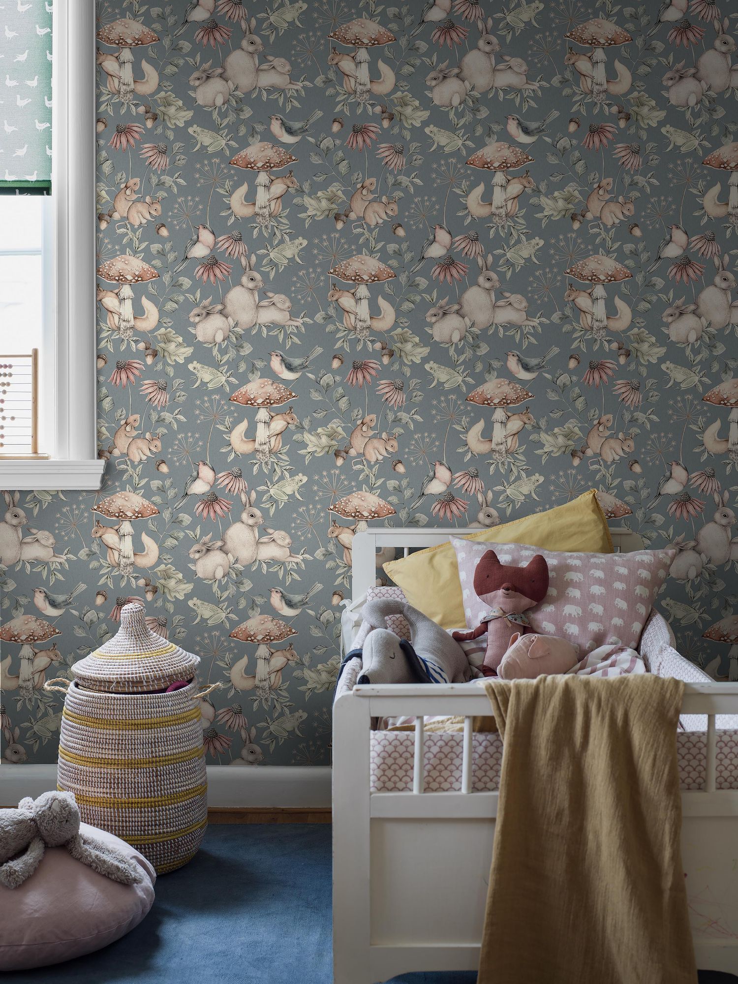 7482 Minou Blue and Multi Wallpaper by Boråstapeter