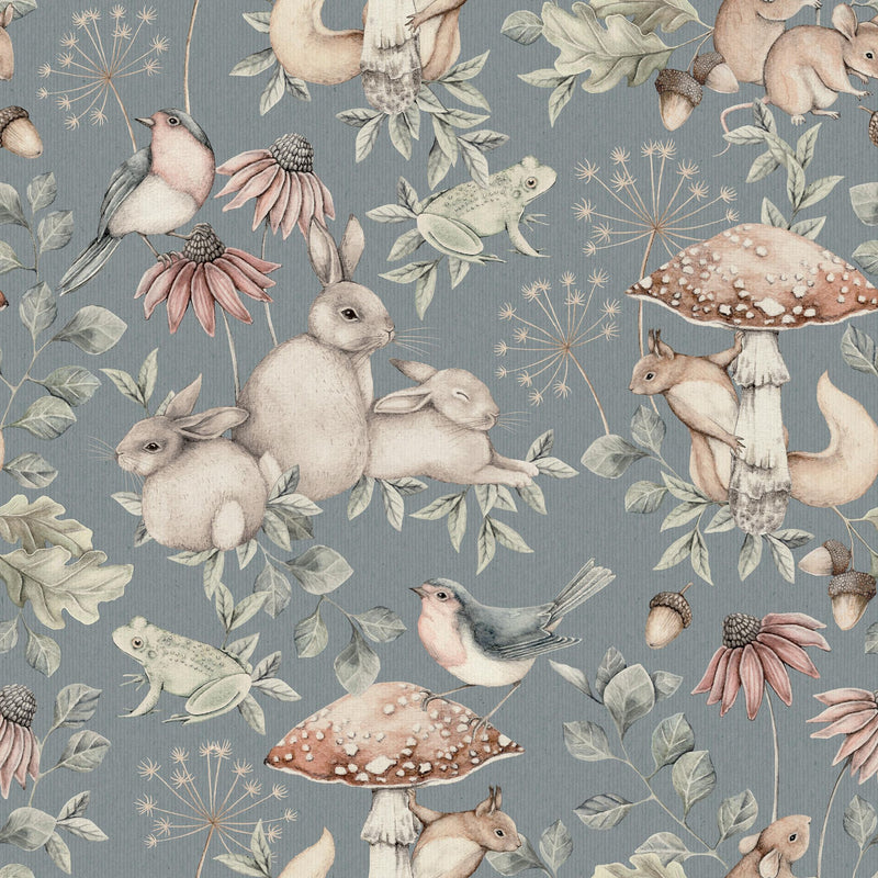 7482 Minou Blue and Multi Wallpaper by Boråstapeter