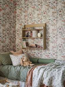 7483 Minou Beige and Multi Wallpaper by Boråstapeter