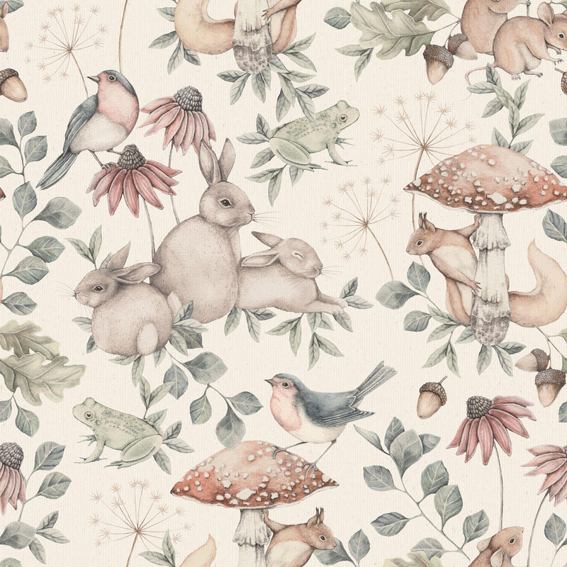7483 Minou Beige and Multi Wallpaper by Boråstapeter