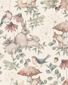 7483 Minou Beige and Multi Wallpaper by Boråstapeter