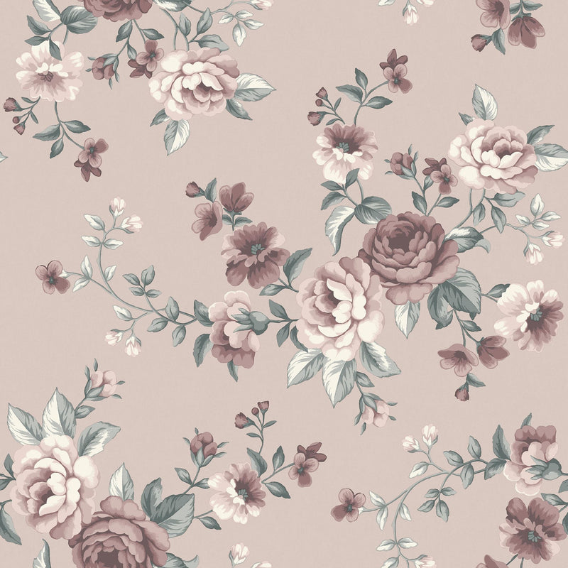 7484 Nomi Pink and Multi Wallpaper by Boråstapeter