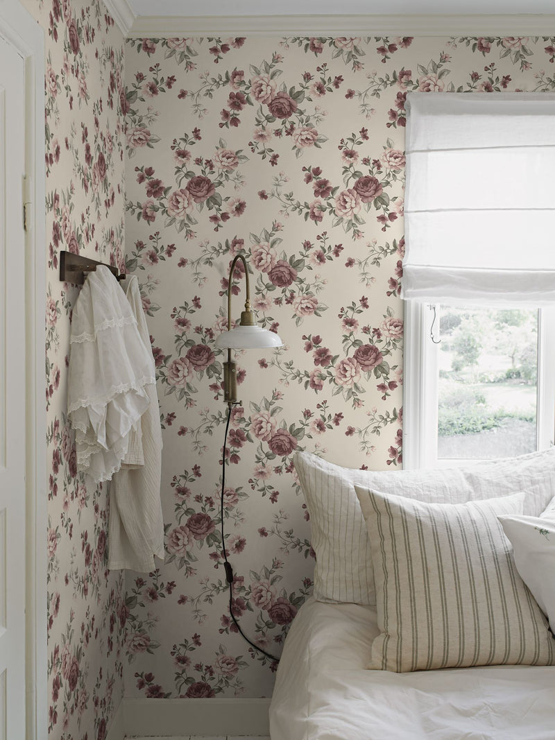 Nomi Beige and Multi Newbie Wallpaper Wallpaper by Boråstapeter