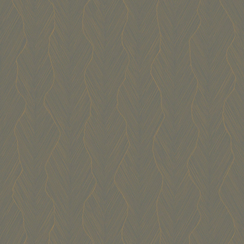 74910304 Strie Pierre Bleue/Doré Wallpaper by Casamance