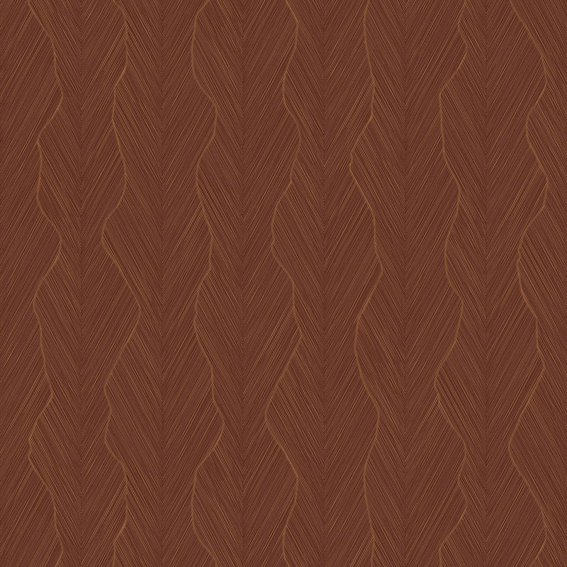 74910508 Strie Bordeaux/Cuivre Wallpaper by Casamance