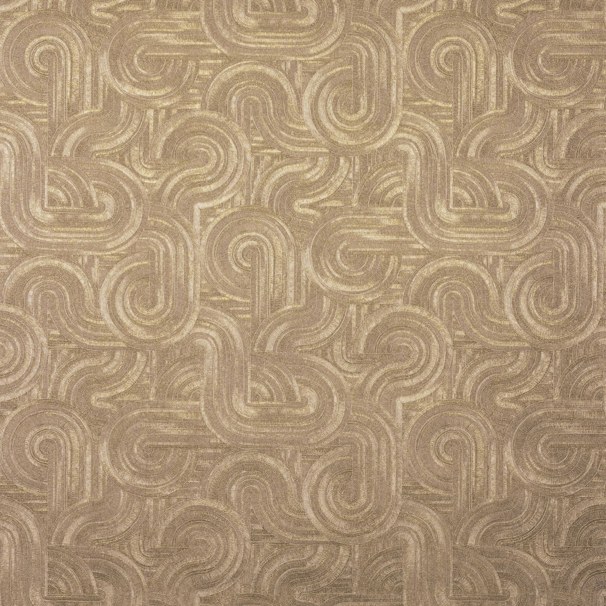 Carat Beige/Doré Ecrin Wallpaper by Casamance