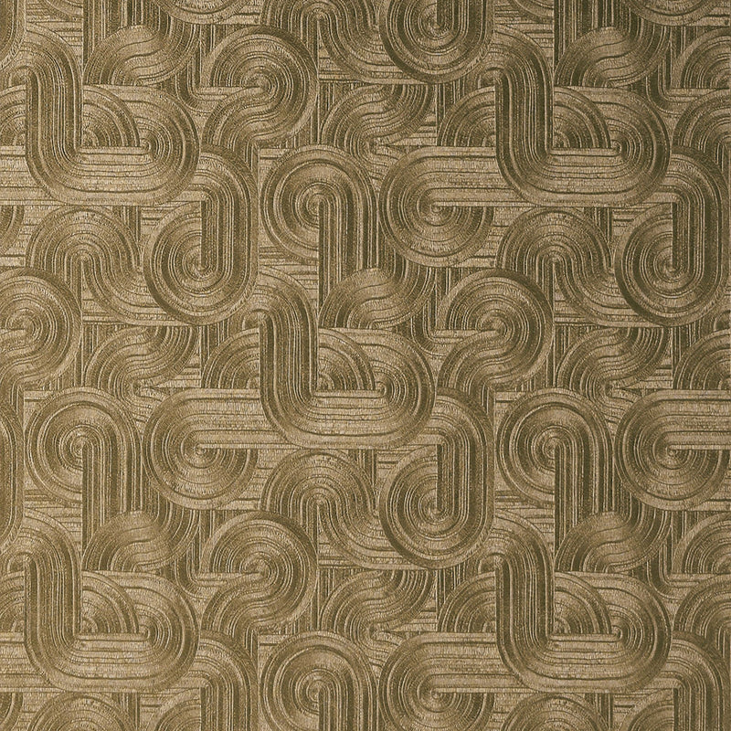 75001222 Carat Doré Foncé Wallpaper by Casamance