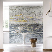 75064192 Azurite Alliages Panel Wallpaper by Casamance