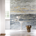 Azurite Alliages Panel Wallpaper by Casamance