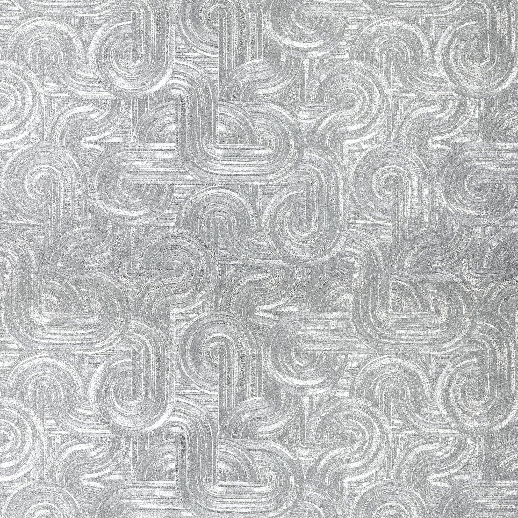 75101630 Dresden Argent Wallpaper by Casamance