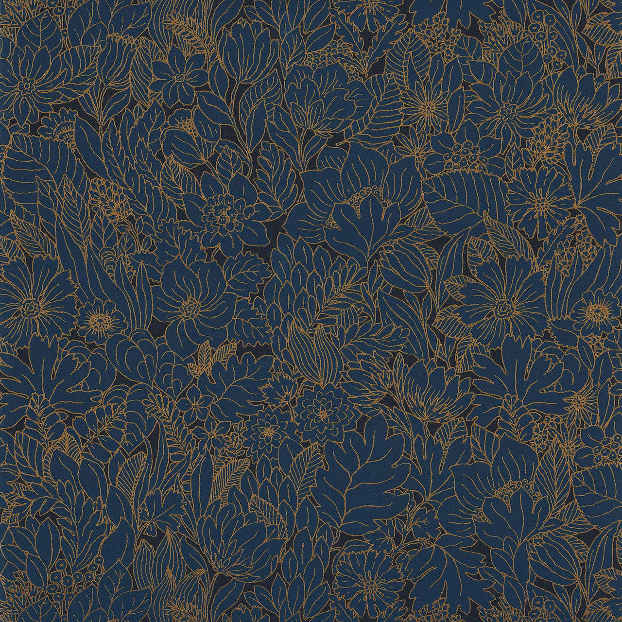 75111630 Dahlia Ete Indien Wallpaper by Casamance