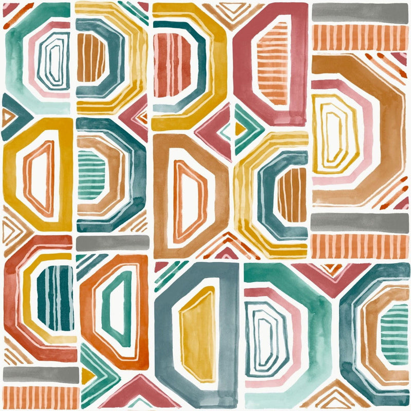 75194090 Bogolan Karabane Panel Wallpaper by Casamance