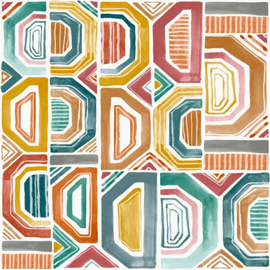 Bogolan Karabane Panel Wallpaper by Casamance