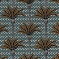 Atlas Vert Imperiale Mirage Wallpaper by Casamance