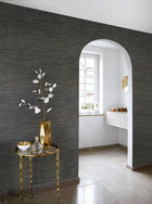 75342752 Tatami Noir Wallpaper by Casamance